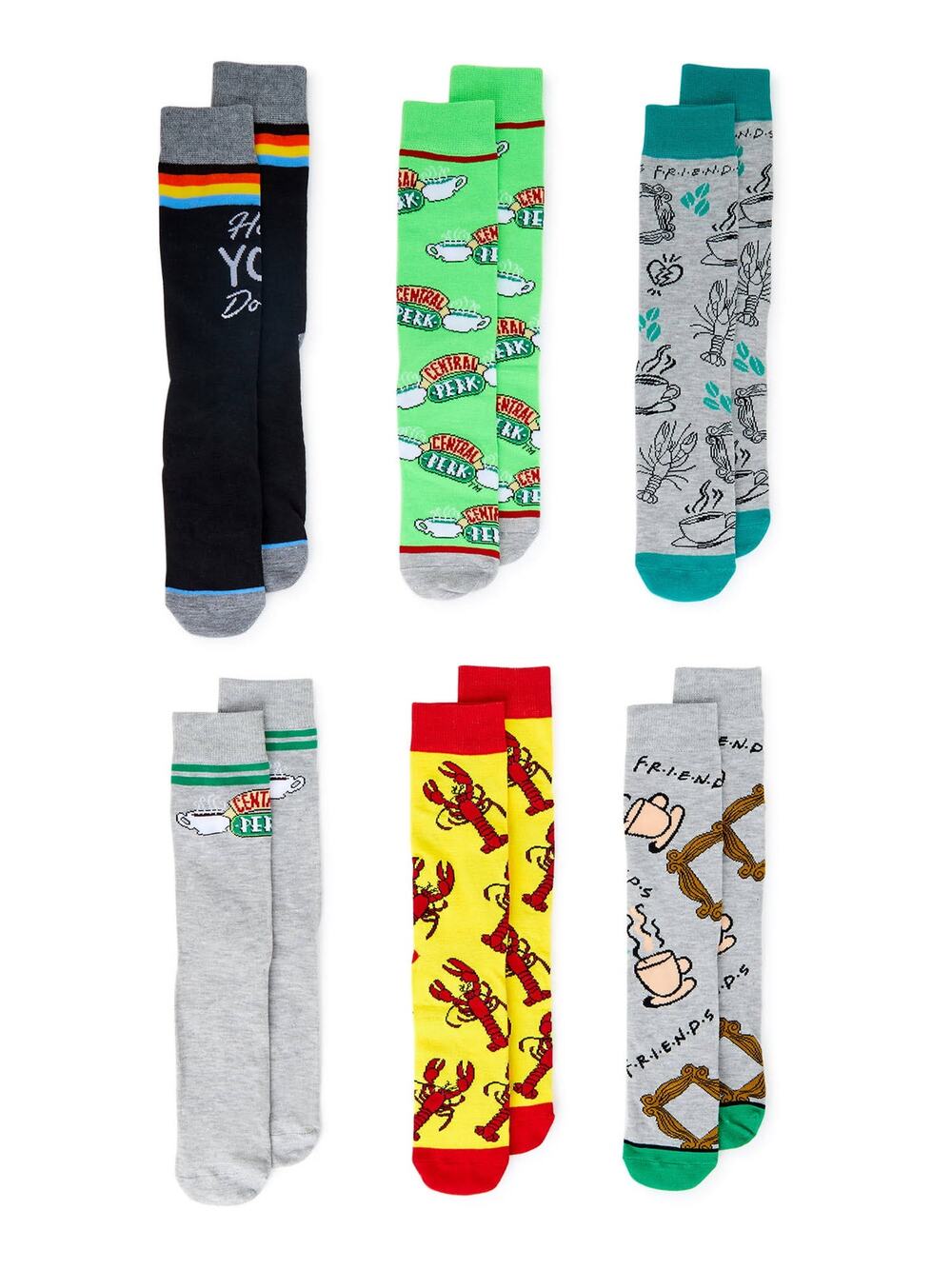 Friends 6pk Socks Gift Set
